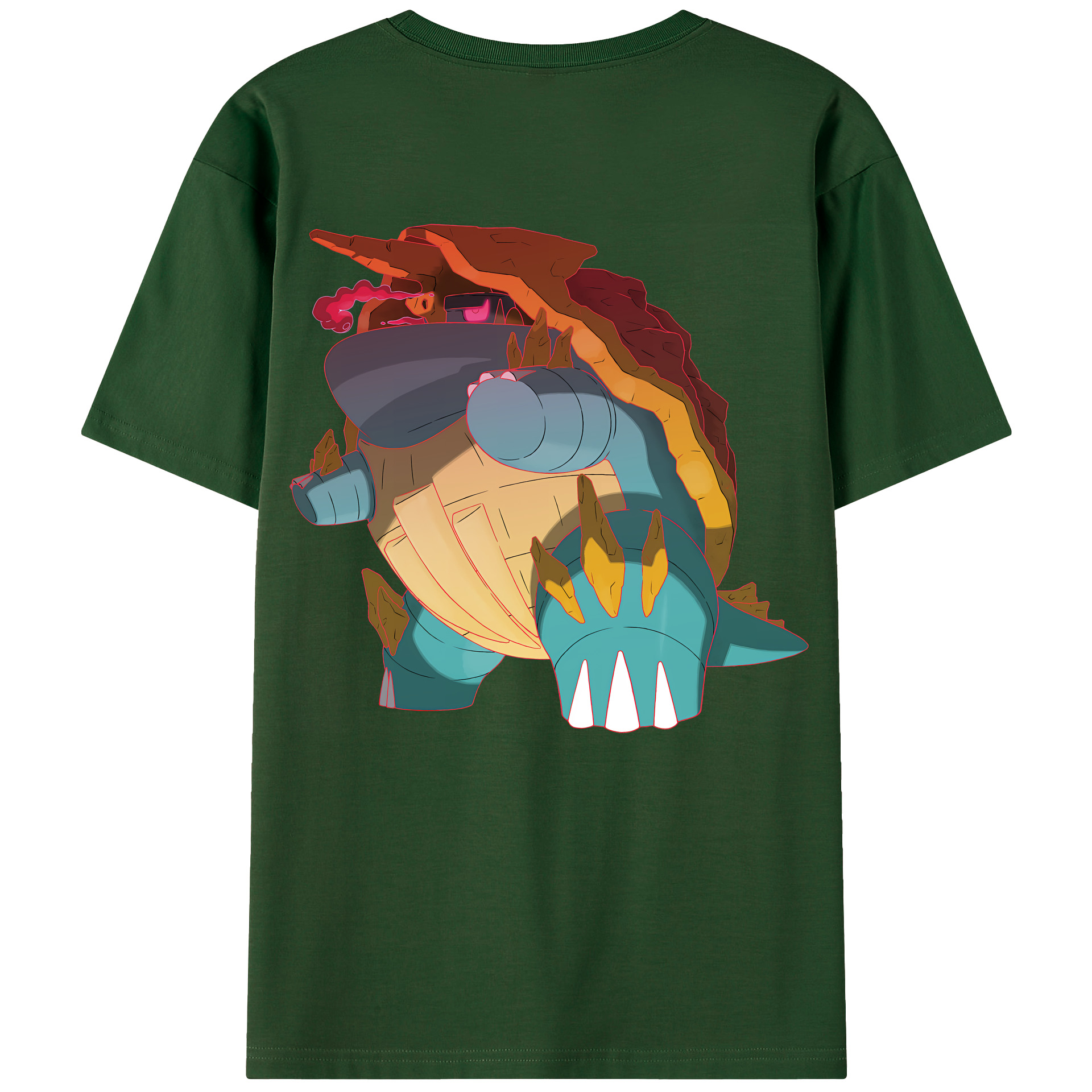 （画像用） ポケットモンスター Pokémon 綿100％半袖Tシャツ（背面プリント）